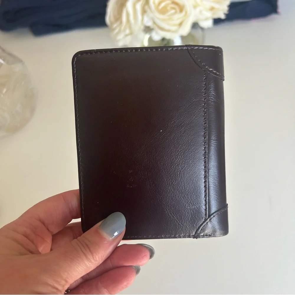 Ciephia RFID blocking genuine leather bi fold wallet brown
